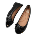 Black - Back - Where´s That From Womens-Ladies Tallula Patent Faux Leather Wide Pumps