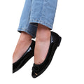 Black - Side - Where´s That From Womens-Ladies Tallula Patent Faux Leather Wide Pumps