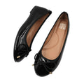 Black - Side - Where´s That From Womens-Ladies Bexley Patent Faux Leather Slip-on Flat Pumps