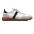 White - Front - Where´s That From Womens-Ladies Pace Contrast Panel Gum Sole Lace Up Trainers