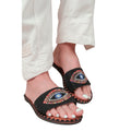 Black - Front - Where´s That From Womens-Ladies Cleanse Beaded Eye Flat Sandals