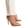 Mocha - Back - Where´s That From Womens-Ladies Kyra Patent Faux Leather High Stiletto Heel Pumps