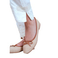 Beige - Back - Where´s That From Womens-Ladies Dawn Woven Bow Detail Ballerina Flats