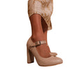 Nude - Back - Where´s That From Womens-Ladies Michelle High Block Heel Pumps