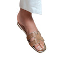 Gold - Front - Where´s That From Womens-Ladies Mircle Diamante Sliders