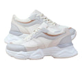 Cream-Grey - Back - Where´s That From Womens-Ladies Hoops Mesh Trainers