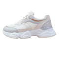 Cream-Grey - Side - Where´s That From Womens-Ladies Hoops Mesh Trainers