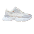 Cream-Grey - Front - Where´s That From Womens-Ladies Hoops Mesh Trainers