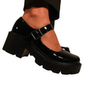 Black - Back - Where´s That From Womens-Ladies Rylee Retro Block Heel Mary Janes