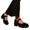 Black - Side - Where´s That From Womens-Ladies Rylee Retro Block Heel Mary Janes