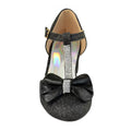 Black - Lifestyle - Where´s That From Girls Chava Bow Faux Leather Diamante Mid High Heel Sandals