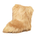 Beige - Front - Where´s That From Womens-Ladies Malaya Fluffy Faux Fur Platform Ankle Boots