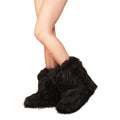 Black - Back - Where´s That From Womens-Ladies Malaya Fluffy Faux Fur Platform Ankle Boots