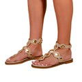 Nude - Front - Where´s That From Womens-Ladies Sharyn Studded Ankle Strap Sandals