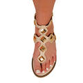 Nude - Side - Where´s That From Womens-Ladies Sharyn Studded Ankle Strap Sandals