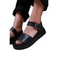 Black - Side - Where´s That From Womens-Ladies Phoenix PU Sandals