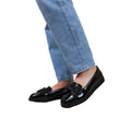 Black - Pack Shot - Where´s That From Womens-Ladies Alpha Bow Detail Extra Wide Loafers