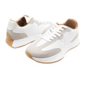 Light Grey - Back - Where´s That From Womens-Ladies Metro Suede Running Trainers