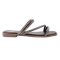 Black - Back - Where´s That From Womens-Ladies Dream Diamante Strappy Flat Sandals