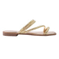 Gold - Back - Where´s That From Womens-Ladies Dream Diamante Strappy Flat Sandals