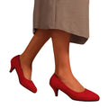 Red - Side - Where´s That From Womens-Ladies Shea Low Heel Court Pumps