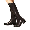 Black - Side - Where´s That From Womens-Ladies Parker Suede Side Zip Knee-High Boots