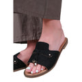 Black - Back - Where´s That From Womens-Ladies Sandra Fringe Flat Sliders