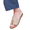 Beige - Front - Where´s That From Womens-Ladies Sandra Fringe Flat Sliders