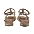 Tan - Back - Where´s That From Womens-Ladies Natalia Studded PU Gladiator Sandals