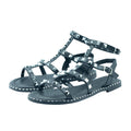 Black - Front - Where´s That From Womens-Ladies Natalia Studded PU Gladiator Sandals