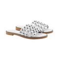 White - Front - Where´s That From Womens-Ladies Kelly PU Sliders