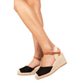 Black - Front - Where´s That From Womens-Ladies Blakely Faux Leather Closed Toe Low Wedge Sandals