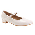 Cream - Back - Where´s That From Womens-Ladies Minsk Patent Leather Buckle Detail Low Heel Pumps