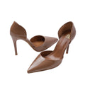 Mocha - Back - Where´s That From Womens-Ladies Athens Patent Faux Leather Pointed Stiletto Heel High Heels