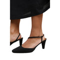 Black - Back - Where´s That From Womens-Ladies Kansas Sling Back Wide High Heels