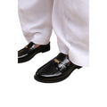 Black - Side - Where´s That From Womens-Ladies Denver PU Slip-on Wide Loafers