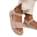 Camel - Back - Where´s That From Womens-Ladies Corfu Faux Suede Touch Fastening Wide Sandals