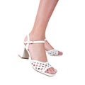 White - Front - Where´s That From Womens-Ladies Rise Braided PU Block Heel Sandals