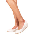 White - Back - Where´s That From Womens-Ladies Kieran Low Wedge Court Shoes