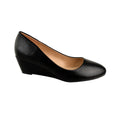 Black - Front - Where´s That From Womens-Ladies Kieran Low Wedge Court Shoes