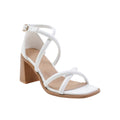 White - Front - Where´s That From Womens-Ladies Illinois Crossover Strap Sandals