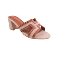 Tan - Front - Where´s That From Womens-Ladies Drama Cut Out PU Wide Block Heel Sandals