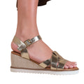 Gold - Front - Where´s That From Womens-Ladies Sydney PU Straps Wedge