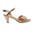 Gold - Front - Where´s That From Womens-Ladies Stormi Buckle Wide Low Heel Sandals