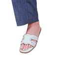 White - Front - Where´s That From Womens-Ladies Norah Cut Out PU Sliders