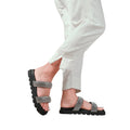 Black - Back - Where´s That From Womens-Ladies Define Diamante PU Flat Sandals