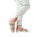 White - Back - Where´s That From Womens-Ladies Define Diamante PU Flat Sandals