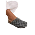 Grey - Front - Where´s That From Womens-Ladies Dublin Faux Leather Open Back Loafers