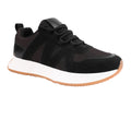 Black - Side - Where´s That From Womens-Ladies Momentum Faux Suede Trainers