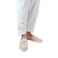 Beige - Front - Where´s That From Womens-Ladies Pegasus Charm Faux Suede Slip-on Wide Loafers